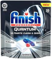 💎 unleash the power of finish quantum ultimate clean & shine dishwasher detergent tablets for sparkling results logo