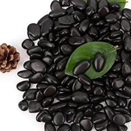 18-lb black decorative polished gravel for aquarium, garden, landscaping – natural river rocks, ornamental stones, decorative pebbles логотип