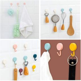 img 3 attached to 🧲 Convenient Sticky Hooks: Versatile Adhesive Hangers for Bathrooms and Kitchens