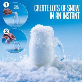 img 1 attached to ❄️ Icy Holiday Magic: Instant Snow Powder for Christmas Tree Decoration and Winter Crafts - Makes 10 Gallons of Synthetic Snow!