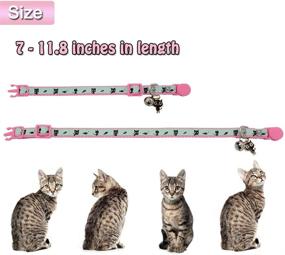 img 3 attached to 🐱 Enhance Visibility & Safety with Barleygoo 2 Pack Glow in The Dark Cat Collars + Bell & Breakaway Feature