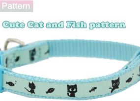 img 1 attached to 🐱 Enhance Visibility & Safety with Barleygoo 2 Pack Glow in The Dark Cat Collars + Bell & Breakaway Feature