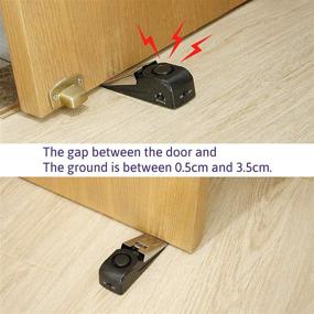 img 1 attached to 🚪 Enhanced Door Stop Alarm Wedge: Ultimate Security Doorstop for Home, Travel, Apartment or Dorm (3) - Ideal Safety Tool and Perfect Gift