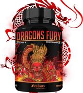 💪 dragons fury 10x male enhancing booster: boost size, stamina, energy, and drive – fast acting, natural performance supplement for men – max dose for 1 month supply – made in usa logo