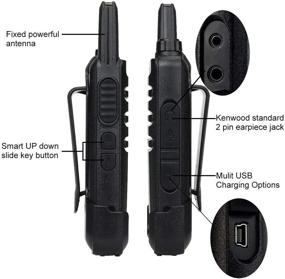 img 3 attached to 📞 Retevis RT22 Walkie Talkies: Long Range Rechargeable Two Way Radios (10 Pack)