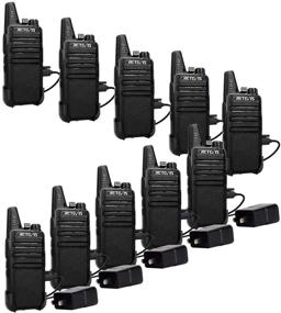 img 4 attached to 📞 Retevis RT22 Walkie Talkies: Long Range Rechargeable Two Way Radios (10 Pack)