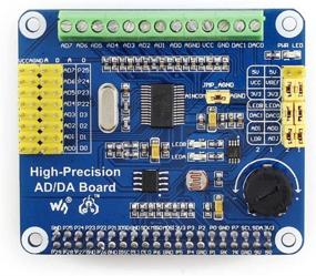 img 1 attached to Пластина расширения Waveshare High-Precision AD/DA для Raspberry Pi с интерфейсом датчика 📈 ADS1256 DAC8532 - разблокируйте возможности высокоточной АЦП/ЦАП для Raspberry Pi.