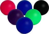 🏖️ set of 6 replacement paddle ball beach balls in high visibility colors for beachball, smashball, kadima, watercolors and other beach paddle ball and beach tennis games логотип