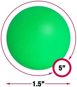 img 2 attached to 🏖️ Set of 6 Replacement Paddle Ball Beach Balls in High Visibility Colors for Beachball, Smashball, Kadima, Watercolors and Other Beach Paddle Ball and Beach Tennis Games