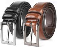 👔 timeless tan genuine leather men's belt - fashionable and functional accessories logo