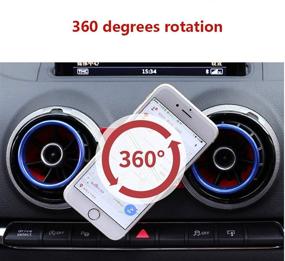 img 2 attached to 📱 LICHIFIT 360° Rotation Gravity Car Air Vent Mount Mobile Phone Holder GPS Cradle Bracket for Audi A3 S3 - Improved SEO