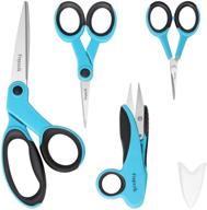 🧵 ultimate sewing scissors set: premium tailor scissors bundle with ergonomic handles - includes fabric shear, detail scissors, embroidery scissors, and thread snips logo