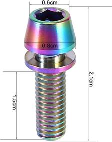 img 2 attached to 🚲 High-Quality 6pcs Titanium Bolts M5x16 Bicycle Stem Bolt Screws: Ideal for MTB and Road Bikes