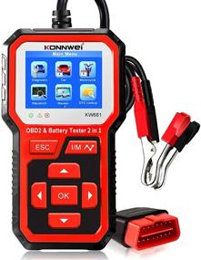 img 4 attached to 🚗 2-in-1 Car Diagnostic Scanner & Battery Load Tester - OBD2 Reader for Check Engine Fault Light, Emission Analyzer, Smog Check - 100-2000 CCA Auto Alternator Analyzer & Scan Tool