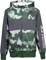 hurley boys solar green hoodie - boys' clothing with excellent sun protection logo