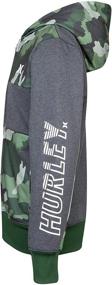 img 2 attached to Hurley Boys Solar Green Hoodie - Boys' Clothing with Excellent Sun Protection