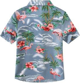 img 3 attached to 🌺 Adorable Medium Girls' Hawaiian Christmas Clothing by SSLR: Tops, Tees & Blouses