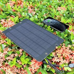 img 2 attached to 🌞 Soshine Mini Solar Panel - 6W USB Solar Charger for Bicycle, Cellphone, Power Bank, Camping Lanterns - High Performance Monocrystalline