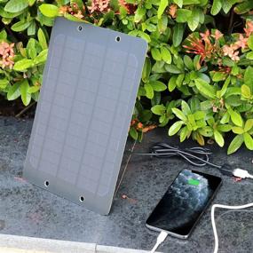 img 3 attached to 🌞 Soshine Mini Solar Panel - 6W USB Solar Charger for Bicycle, Cellphone, Power Bank, Camping Lanterns - High Performance Monocrystalline