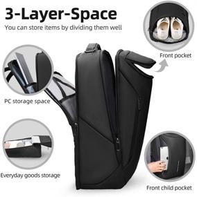 img 2 attached to 🎒 Идеальный деловой рюкзак: водонепроницаемый чехол для ноутбука для профессионалов.