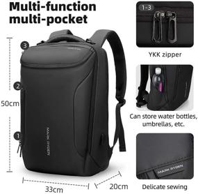 img 1 attached to 🎒 Идеальный деловой рюкзак: водонепроницаемый чехол для ноутбука для профессионалов.