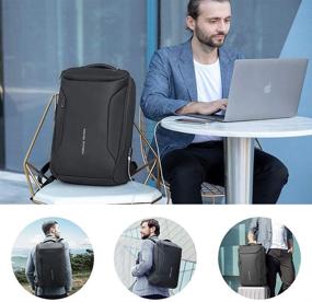 img 3 attached to 🎒 Идеальный деловой рюкзак: водонепроницаемый чехол для ноутбука для профессионалов.