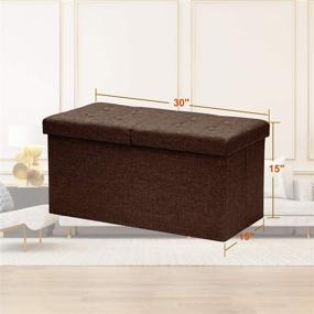 img 1 attached to APQOO Folding Ottomans Bedroom 30X15X15