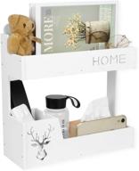 🛏️ jumeihui white plastic bedside shelf organizer wall – bedroom storage for home, dorm, and kitchen logo