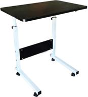 💻 black laptop desk - adjustable & portable home office, student & bedside table for living room, bedroom, sofa - ideal for breakfast & mobile computing logo