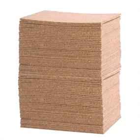 img 4 attached to 📌 60 Piece Pack of Self-Adhesive Cork Squares - 3.74x3.74 Inches Mini Backing Tiles Sheets for Coasters, DIY Crafts, Walls - 0.04 Inch Thickness