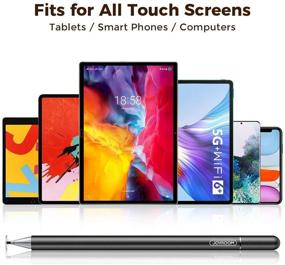 img 3 attached to 🖊️ Joyroom Stylus Pen for iPad: A High Sensitivity Capacitive Pencil for Kids and Students with Palm Rejection Glove, Compatible with Apple/iPhone/iPad/Android/Samsung/Surface (Black)