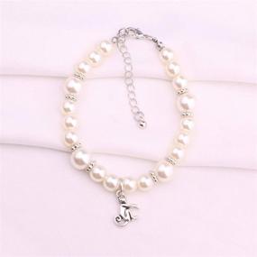 img 2 attached to 🐾 Animal Lover's Imitation Pearl Bracelet: Beautiful Friendship Jewelry Gift with Animal Charms