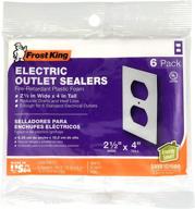 🔌 frost king os6h white foam outlet and switch sealers, 2-1/2 x 4 inches logo