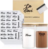 organize your pantry with 287 farmhouse pantry labels for food containers – waterproof stickers with bubble-free applicator logo