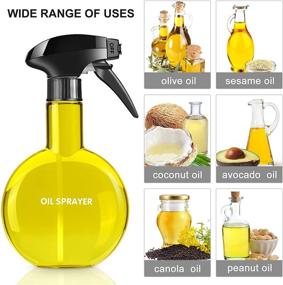 img 2 attached to NGECORS Oil Sprayer for Cooking- Convenient 12 oz/350 ml Bottle for Healthy Cooking with Canola Oil Spritzer - Ideal for Salad Making, Baking, Frying, BBQ, and Air Fryer