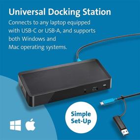 img 3 attached to 🔌 Kensington SD4700P Dual Display Docking Station with 60W PD for Windows PC's, Surface Pro, Laptops, and MacBooks - TAA Compliant (K38240NA)