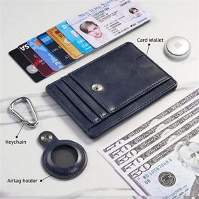 img 1 attached to Mutural Minimalist Wallet Detachable Leather Men's Accessories for Wallets, Card Cases & Money Organizers