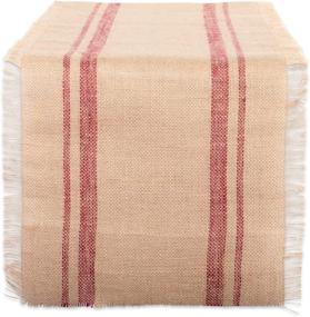 img 4 attached to 🏠 DII CAMZ38410 Double Border Burlap: Stylish and Versatile Home Décor Essential