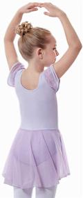 img 1 attached to 🩰 Girls' Ballet Leotard with Ruffle Sleeve Skirt - AUKARENY Dance Dress