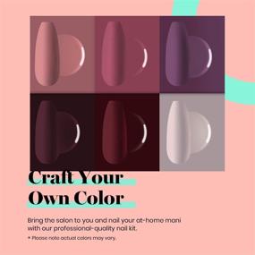 img 1 attached to 💅 Beetles Gel Nail Polish Kit - Purple Burgundy Red Colors & 48W LED Nail Lamp Dryer Set - Fall Winter Gel Polish Starter Kit - Peach Pink Manicure Set - Soak Off Gel Polish for All Skin Tones - Christmas Gift