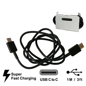 img 3 attached to 🔋 Супербыстрая зарядка Type C 2 шт + USB C к USB C кабель - высокоскоростная зарядка для Samsung Galaxy S21/S20/Note Series