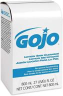 🧴 gojo industries 9112-12 800ml bag-in-box lotion hand soap: ultimate skin cleanser logo