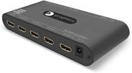 💡 gofanco prophecy intelligent 4k hdmi 1x4 splitter - auto scaling, hdcp 2.2, 18gbps - 4 port, 1 in 4 out logo