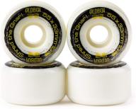 🛹 enhanced performance oldboy skate park skateboard wheels - 55 x 33mm, 80% rebound, 101a, ensuring prolonged durability and seamless ride logo