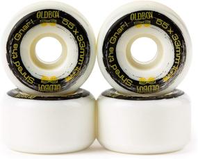 img 4 attached to 🛹 Enhanced Performance Oldboy Skate Park Skateboard Wheels - 55 x 33mm, 80% Rebound, 101A, Ensuring Prolonged Durability and Seamless Ride