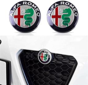 img 4 attached to 74MM For Alfa Romeo Logo Emblem Badge Sticker