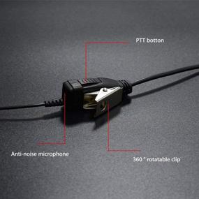 img 1 attached to 🎧 2-Pin Motorola Two Way Radio M-Head Earpiece Headset PTT with Mic by BESTFACE - 1 Pack