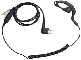 img 4 attached to 🎧 2-Pin Motorola Two Way Radio M-Head Earpiece Headset PTT with Mic by BESTFACE - 1 Pack