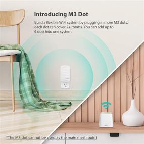 img 3 attached to Meshforce M3 Mesh WiFi System | Whole Home Coverage up to 3,000 sq.ft | Mesh Router for Wireless Internet Connectivity | WiFi Router Replacement with Parental Control | Easy Plug-in Design (Includes 1 WiFi Point & 1 Dot)