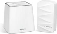 meshforce m3 mesh wifi system | whole home coverage up to 3,000 sq.ft | mesh router for wireless internet connectivity | wifi router replacement with parental control | easy plug-in design (includes 1 wifi point & 1 dot) logo